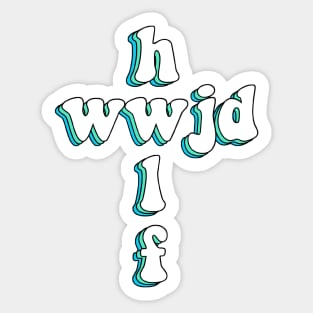 wwjd x hwlf Sticker